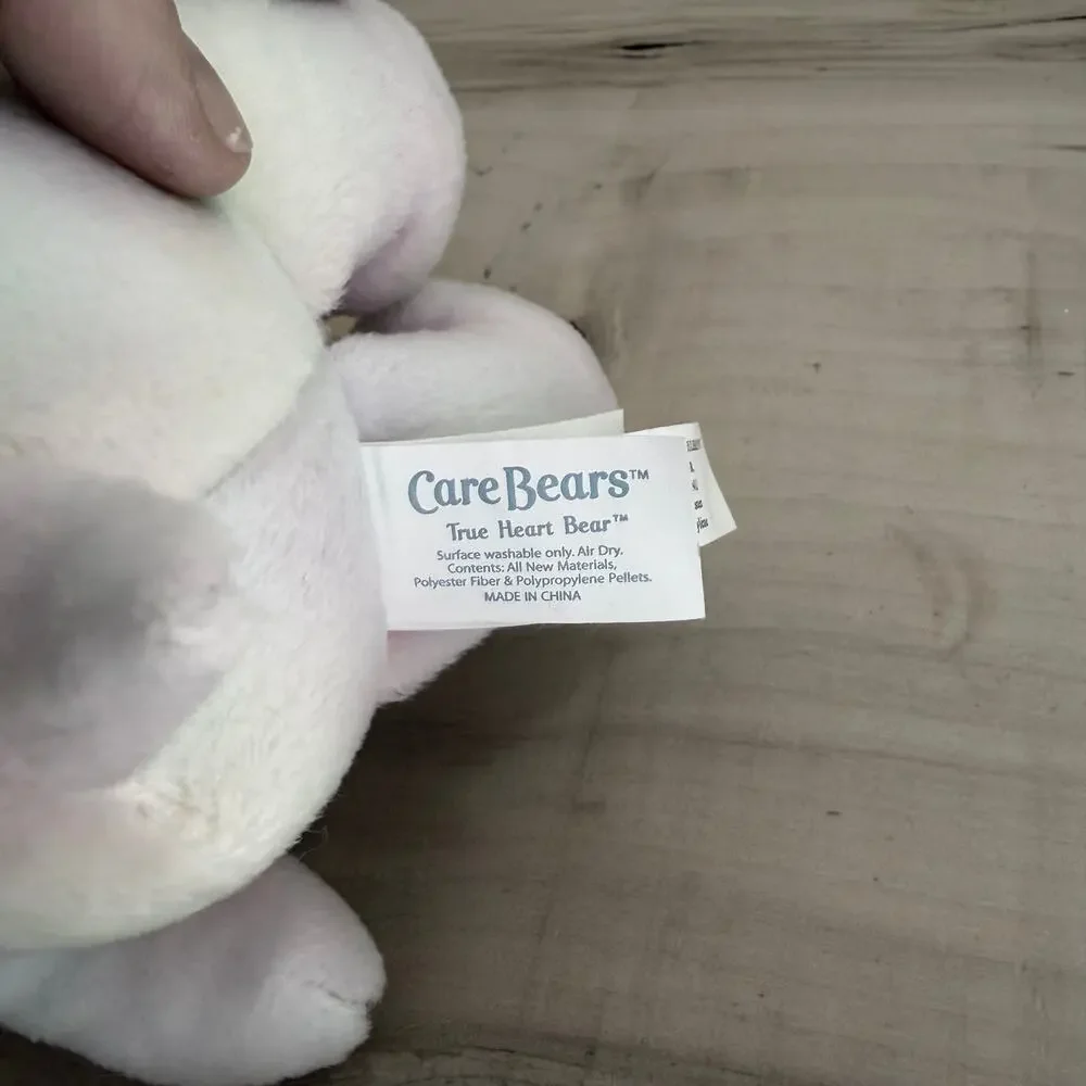 NWT Vtg 2004 Care Bear True Heart Plush Stuffed Animal Toy Y2K Tie Dye Pastel